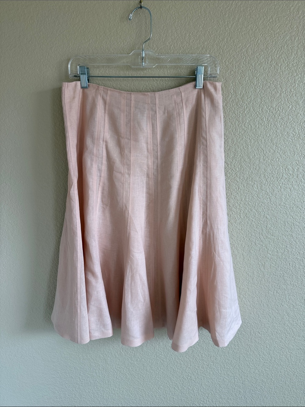 Lauren Ralph Lauren Women's Soft Pink A-Line Midi Skirt